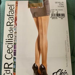 CDR Cecilia de Rafael Backseam Pantyhose Tights
